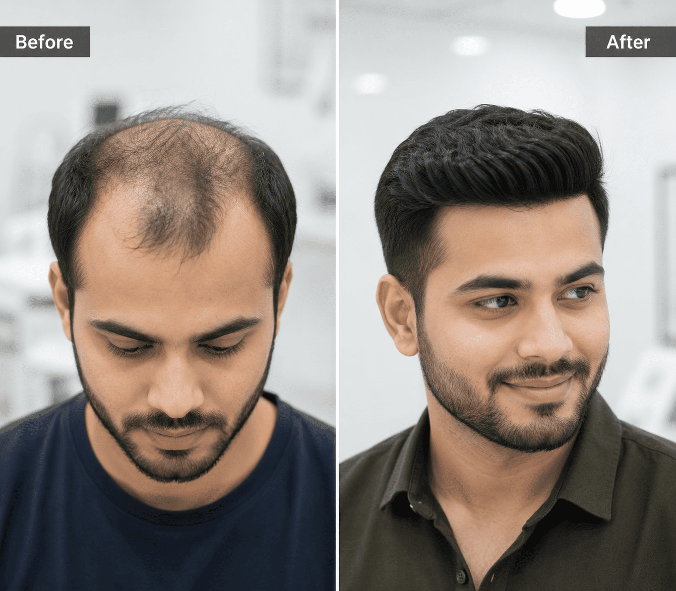 Before and After Hair Fixing Results in Bangalore