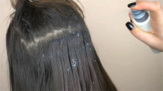 Tape hair extensions are easy to fix and remove at home